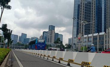 Pembatas Jalur Sepeda, Jakarta